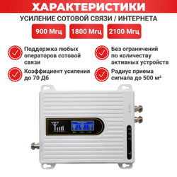 Комплект усиления мобильной связи и интернета 2G,3G,4G