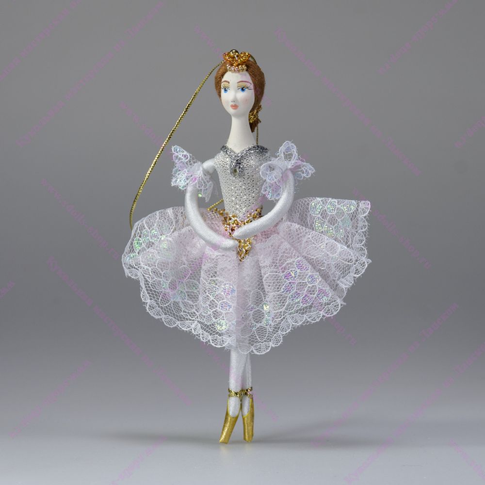 Ёлочная игрушка Балерина кружевная
