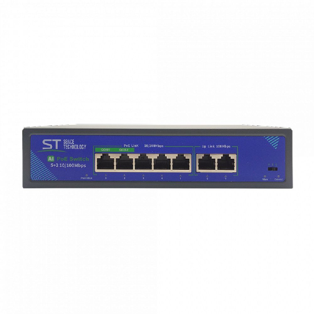 Коммутатор на 7 Ethernet портов ST-S50POE(2M/78W/A)PRO