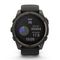 Garmin Fenix 8 Solar Sapphire 51 мм – Титановый DLC, черно-серый ремешок
