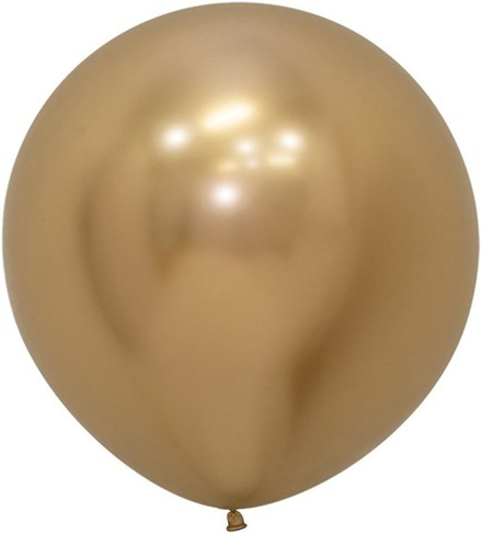 Большой шар "Хром Золотой" 60 см