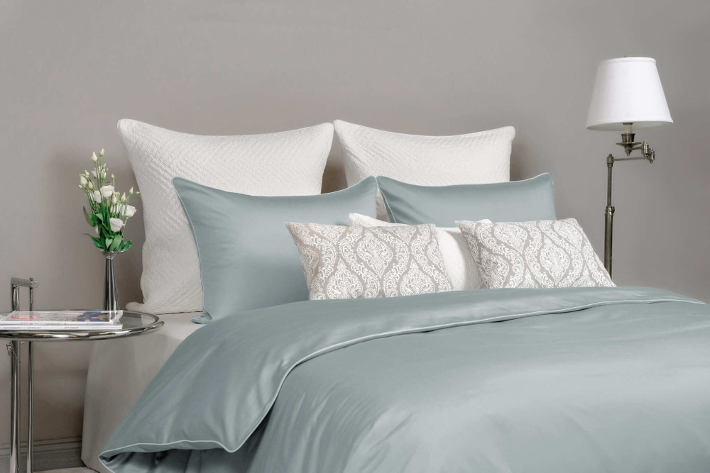 Постельное белье 1.5 спальное Сlaire Batiste Lot Irish Winter бирюзовое