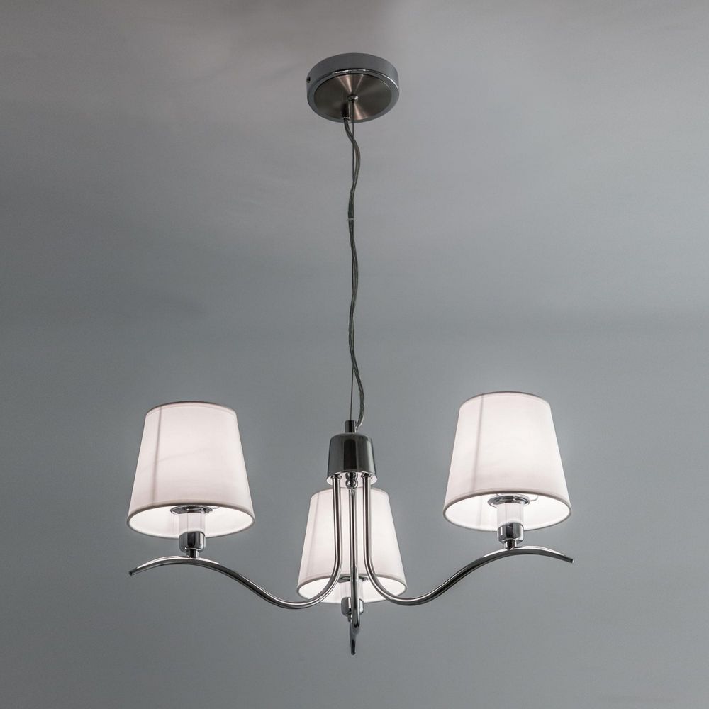 Citilux Эмма CL439131 Люстра подвесная с абажурами Хром