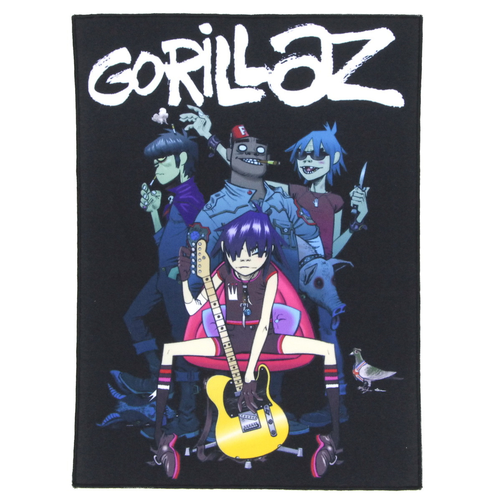Нашивка спиновая Gorillaz