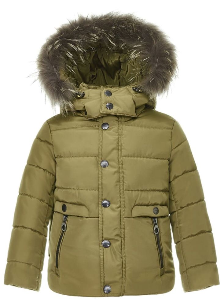 Зимняя куртка оливкового цвета PULKA, 250 гр