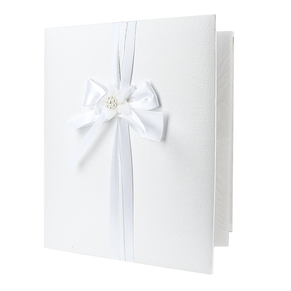 Альбом для фотографий (свадебный) "Белый танец" (28*33*4,5см.) на 240 фотографий (10*15см.) + 3-и ма