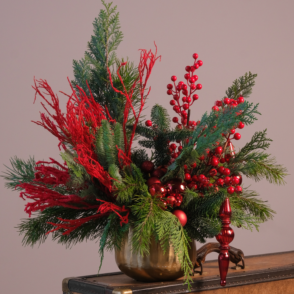 Композиция из хвои А-ля рус