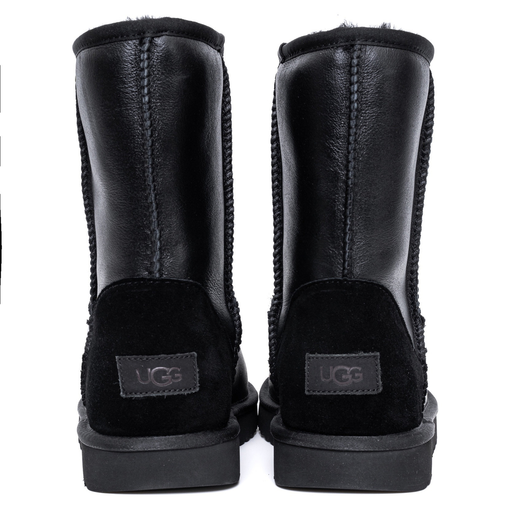 Ugg Mens Classic Short Metallic Black