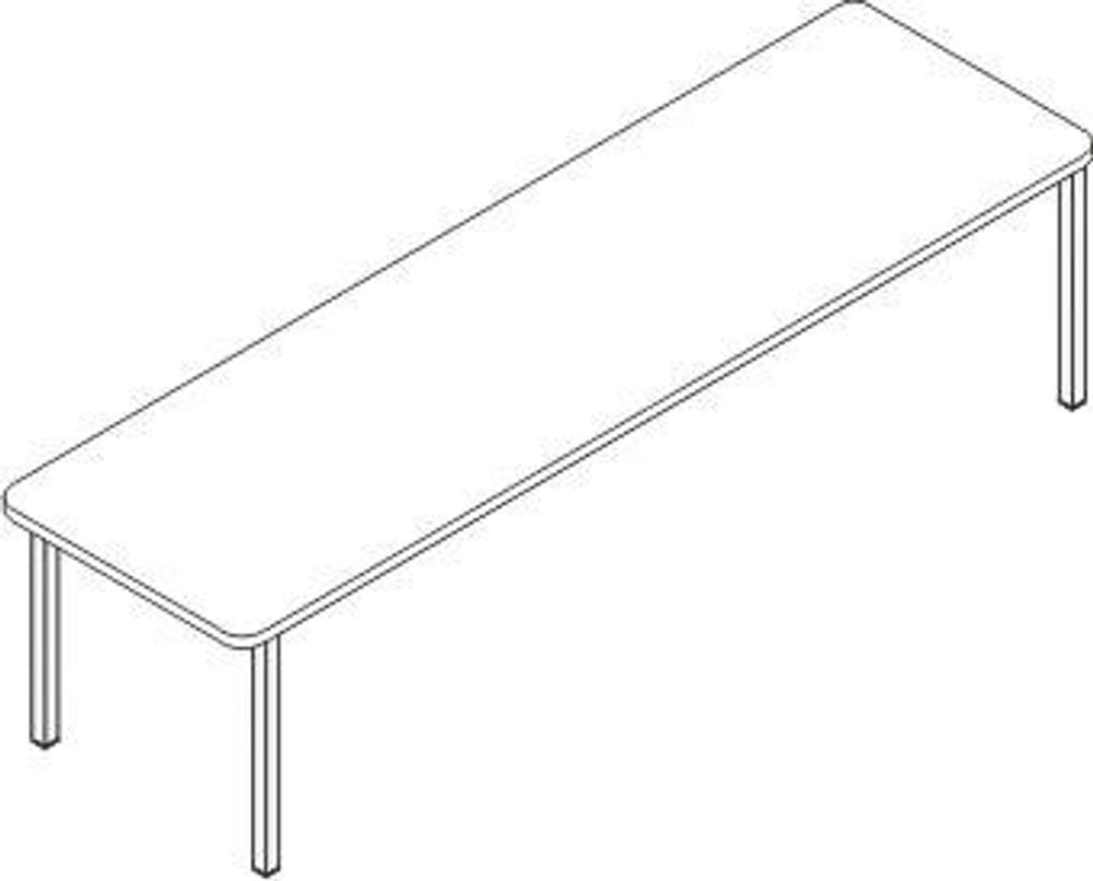 Банкетка жесткая БЖ-3-т25, ЛДСП, Альтерна