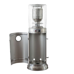 Уличный газовый инфракрасный обогреватель с комплектом для подключения «БАШНЯ»  цвет: черный