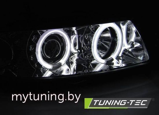 Передние фары Angel Eyes для Seat Leon 1M / Toledo 1M (99-05) CCFL Chrome