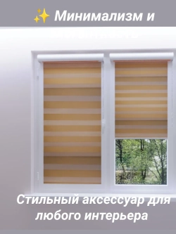Рулонные шторы День-Ночь Зебра 52х150 см