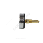 Термоманометр МД04 осевой Дк80 0-1,0 МПа L=40мм G1/4" 120С с переходником на G1/2" ЭКОМЕРА МД04-80-G-1МПа-120-L-40-ОИ