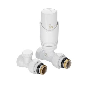 Комплект терморегулирующего оборудования Valtec 1/2" прямой (VT.046.WR.04) белый