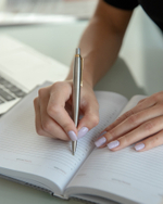 Набор с гравировкой: Ежедневник  и Шариковая ручка Parker Jotter Essential, St. Steel GT (черный с к