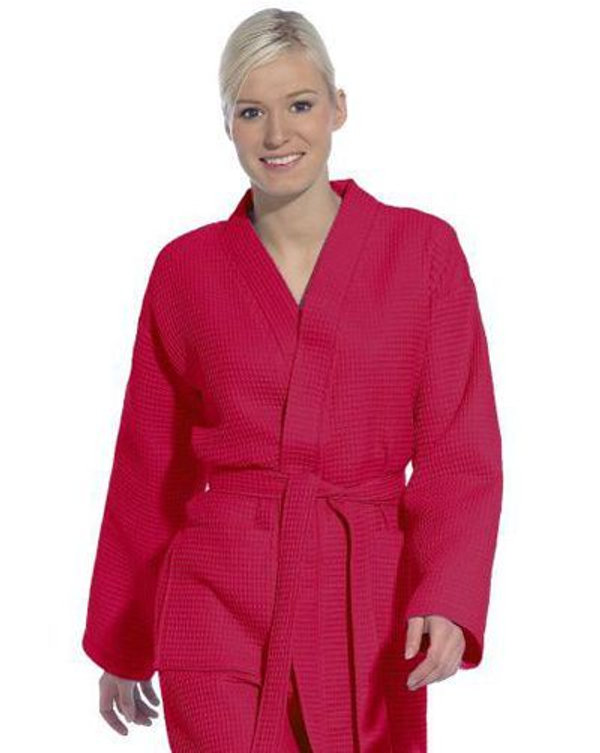Халат вафельный Vossen Rom cranberry