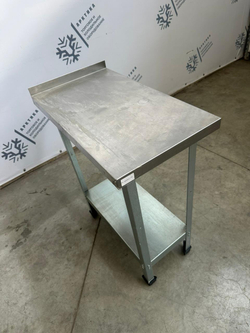 Стол из нержавеющей стали 400х700х860 (основание профиль 4х4)