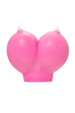 Свеча Pecado BDSM «Сиськи», розовая, 150 гр.