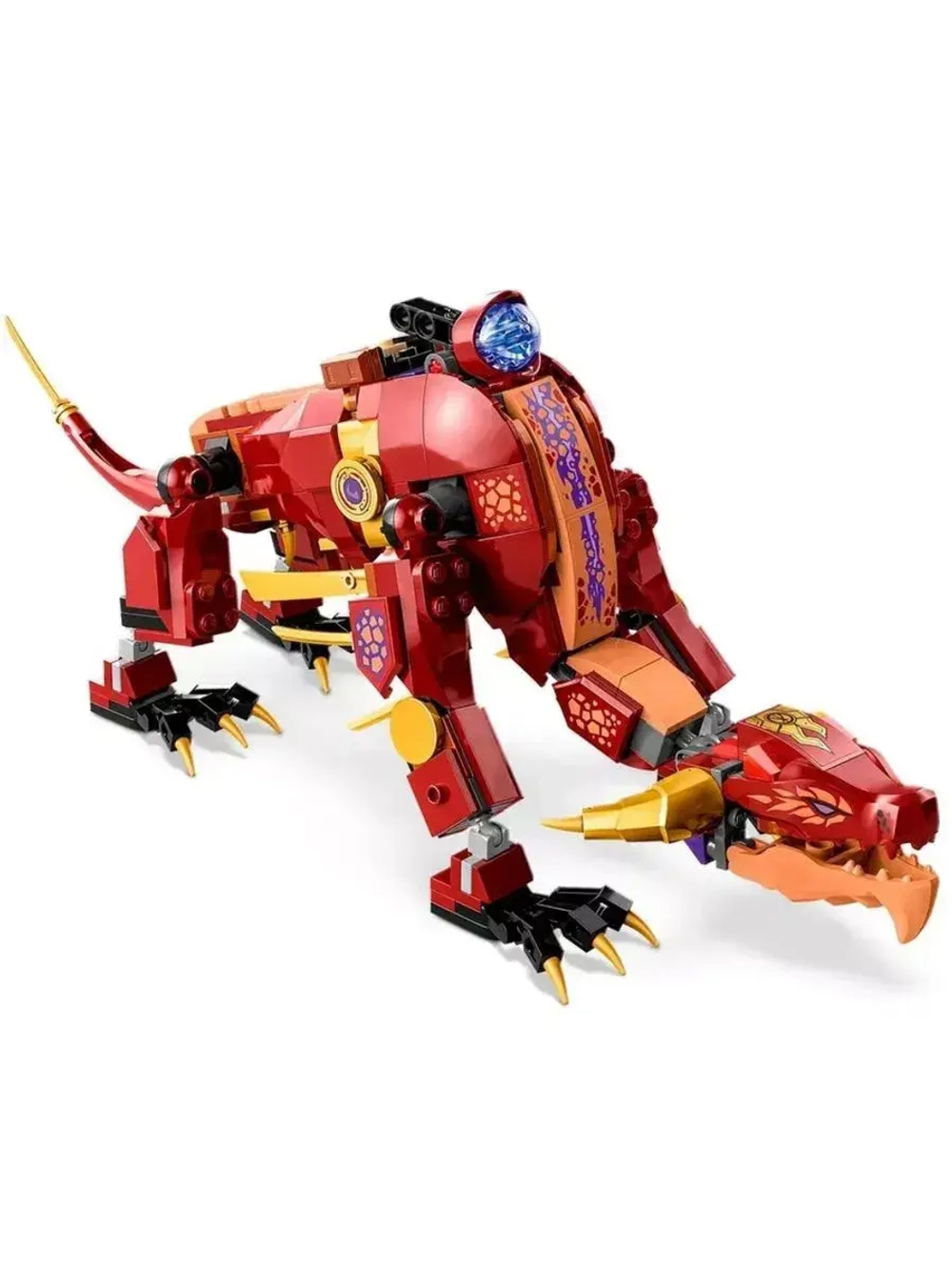 Конструктор Ниндзя Лавовый дракон трансформер 489 деталей