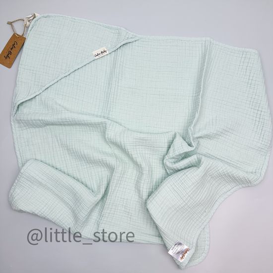 Полотенце из муслина, Мята