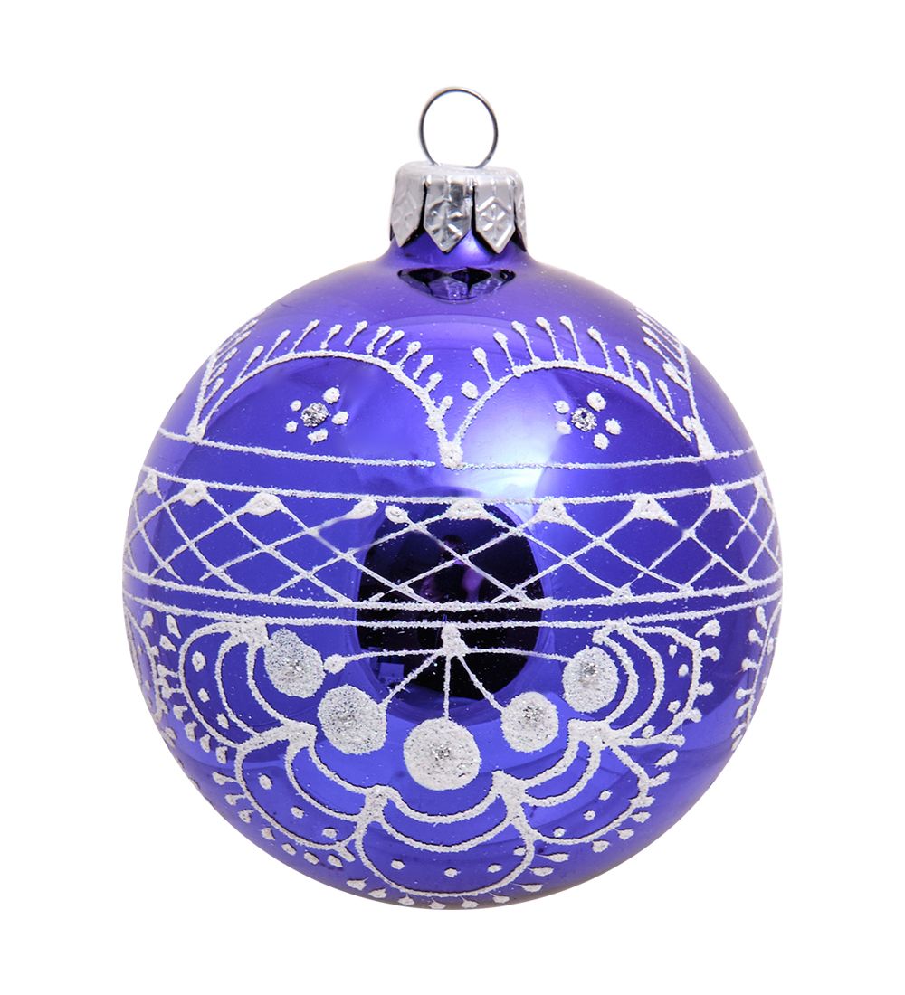 Элита НФШ-1282 Набор ел.украшений Шар 2шт «Кружевница» 80 мм