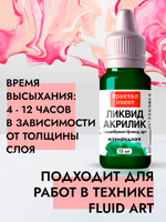 Жидкая акриловая краска ЛИКВИД АКРИЛИК «Изумрудная»