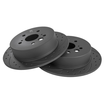 Диск тормозной задний перфорированный PRO-Line с покрытием (компл.2 шт) CHERY Tiggo /D=303mm GANZ GIJ06209S