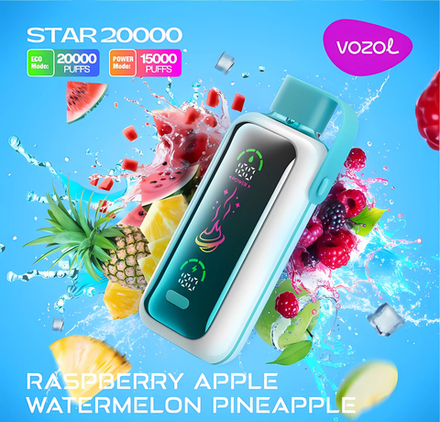 Vozol STAR 20000 - Raspberry Apple Watermelon Pineapple (5% nic)