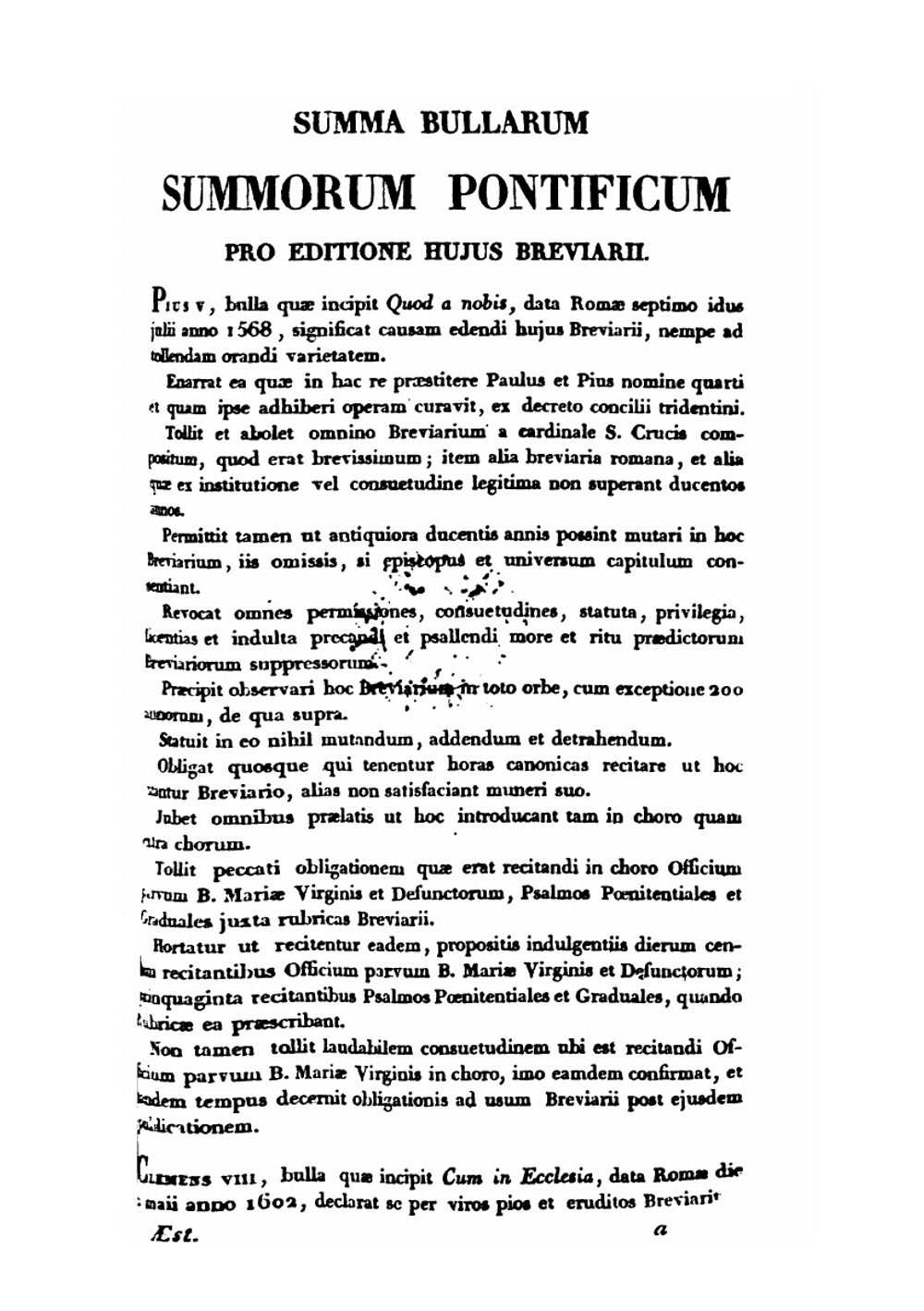 Breviarium Romanum, ex decreto SS. Concilii Tridentini. Part 1 | Breviary
