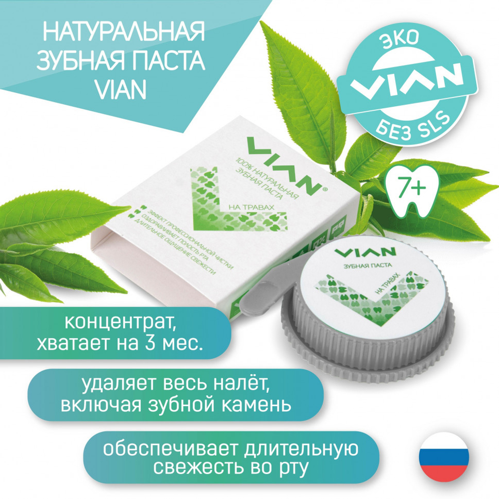 Концентрированная зубная паста "Ментол в шоколаде", VIAN