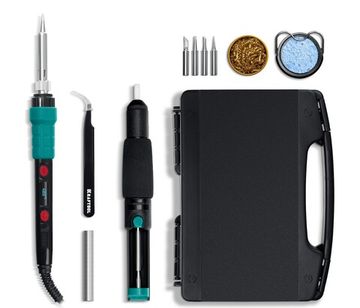 KRAFTOOL KS-15, 14-в-1, 90 - 480°C, 135 Вт, цифровая мини-паяльная станция в кейсе (55346)