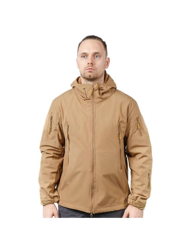 Куртка Shark Skin Soft Shell на флисе (coyote)