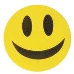 Стиратель магнитный для магнитно-маркерной доски, круглый, диаметр 90 мм, "Смайлик", STAFF "Basic", 236751