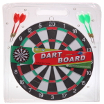 Набор для игры в дартс D-1201R: мишень 29 см, 4 дротика (блистер)