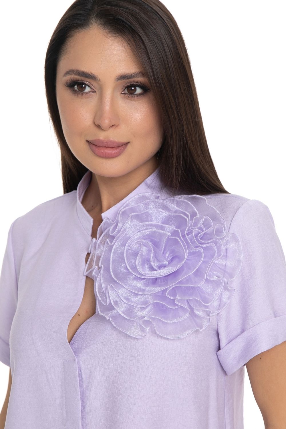 Блуза Нежность (лён,лаванда) Diolche