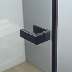 Душевой уголок с распашной дверью на петлях - RGW SV-040B (Прозрачное, 1200x800)