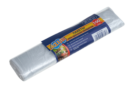 Набор пакетов для хранения продуктов 26х40см 100шт/упак Azur