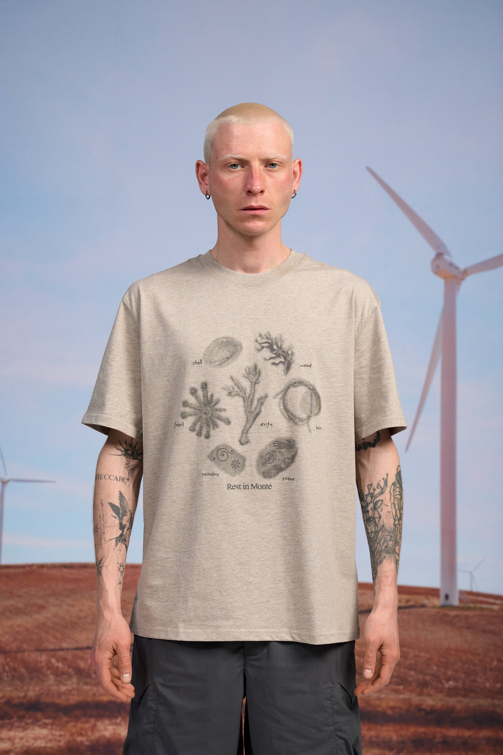 Футболка Nothomme Monterest Loose Fit Hiking T-Shirt "Milk Cofee Brown"