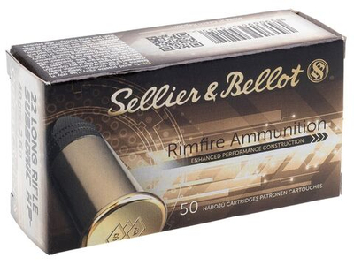 Патрон .22 LR S&B Subsonic LRN 2,6г, коробка 50 шт.