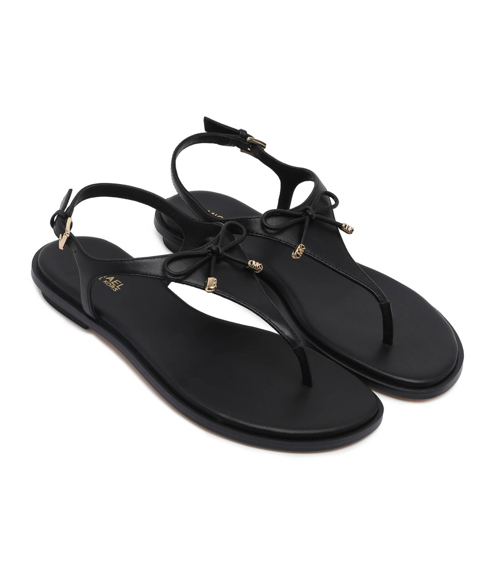 Босоножки кожаные nori flat Michael Kors - черный(40R4NRFA1L)