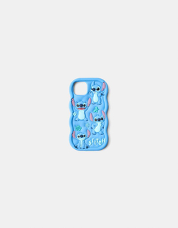 BERSHKA Чехол для iPhone с рисунком Lilo & Stitch, синий