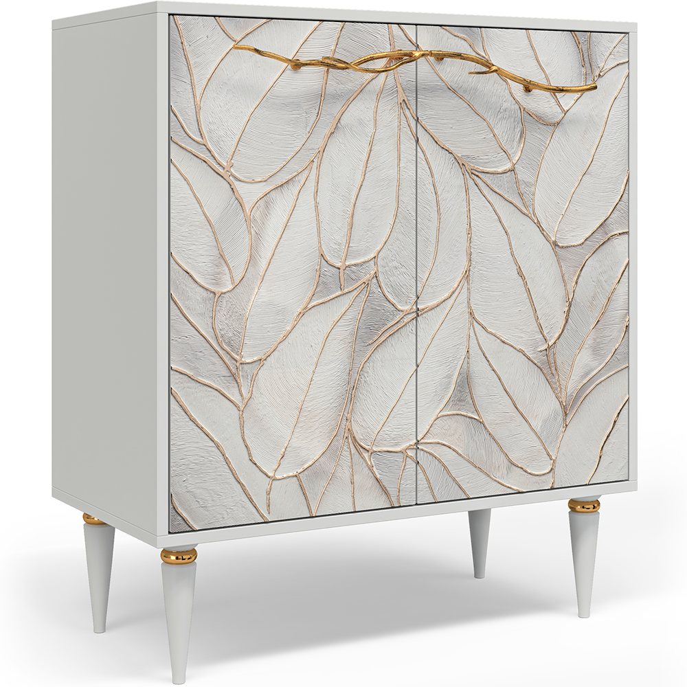 Комод Арт Классик с 2 полками Айс Бронза