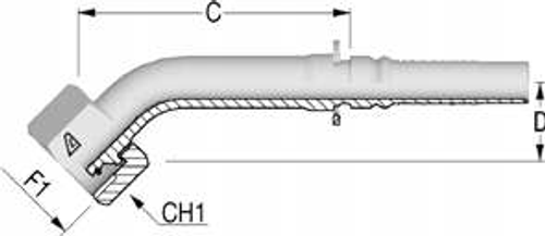 Фитинг DN 20 DKO-S (Г) 30x2 20 (45) Interlock