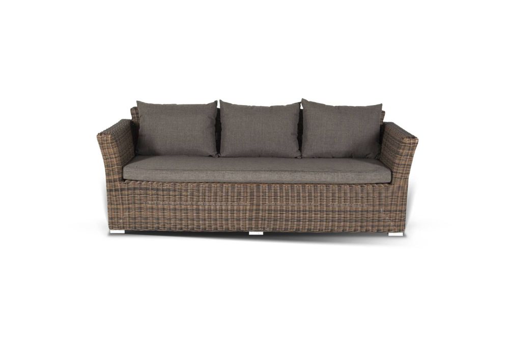 "Капучино Дабл" лаунж-зона из искусственного ротанга, цвет коричневый