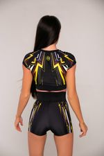 Шорты с поясом корсаж  Lightning Yellow