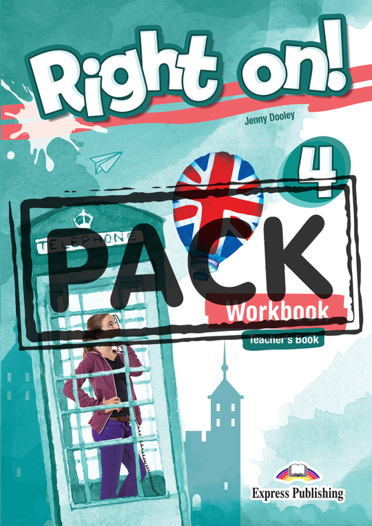 Right On! 4 Workbook Teacher's (with Digibooks App). Рабочая тетрадь для учителя (с ссылкой на электронное приложение)