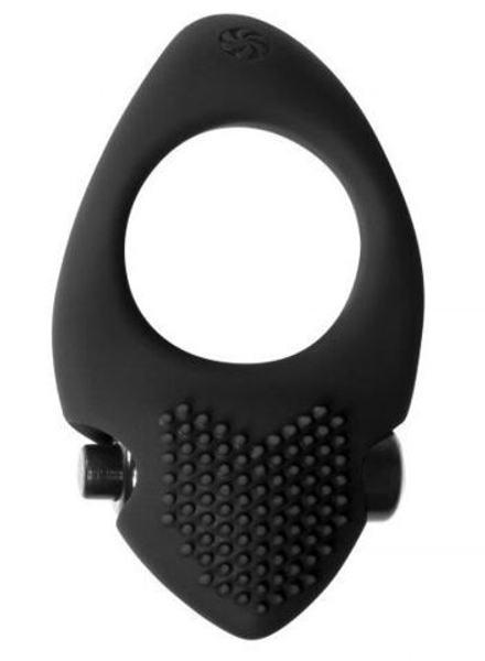 Черное эрекционное виброкольцо Pure Passion Sunset