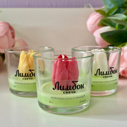 Ароматическая свеча "Желтый тюльпан", 35 г