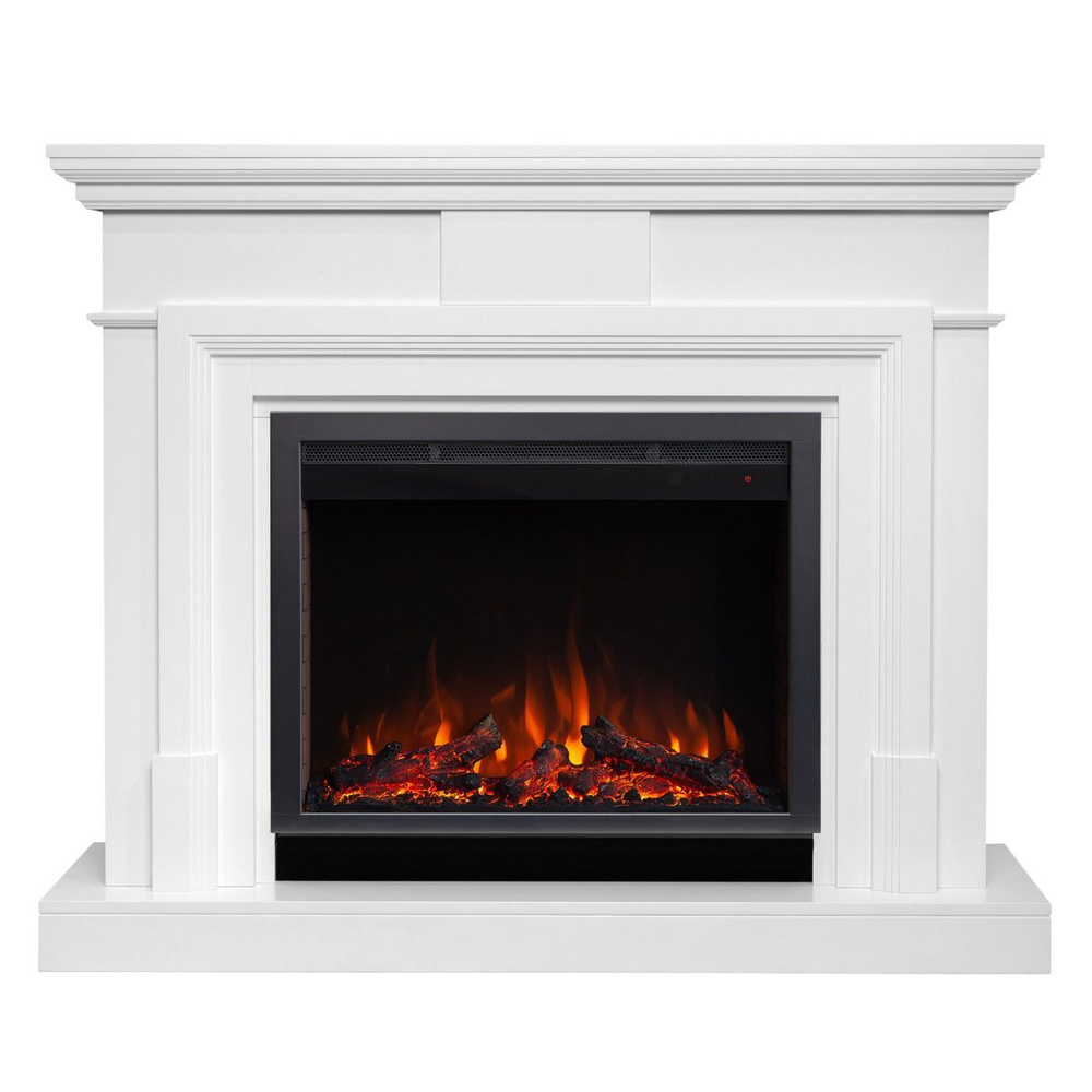 Электрокамин RealFlame Marco 25,5/26 WT белый с очагом Saphir 25,5
