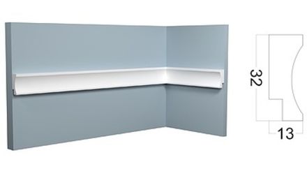 Молдинг Контур окрашенный, 32x13 мм